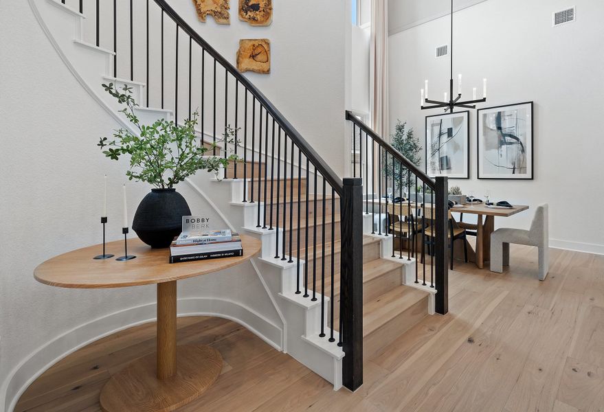 Representative furnished interior of a home built from the Linden by Tri Pointe Homes in Wolf Ranch, Georgetown (Image 8).