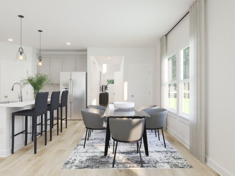Furnished interior view inside a new home in Avery Farms - Ridge Series, Murfreesboro (Image 3).