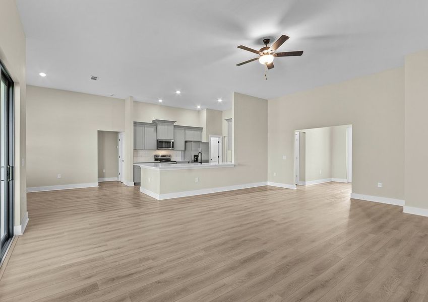 Incredible open layout, ideal for entertaining.