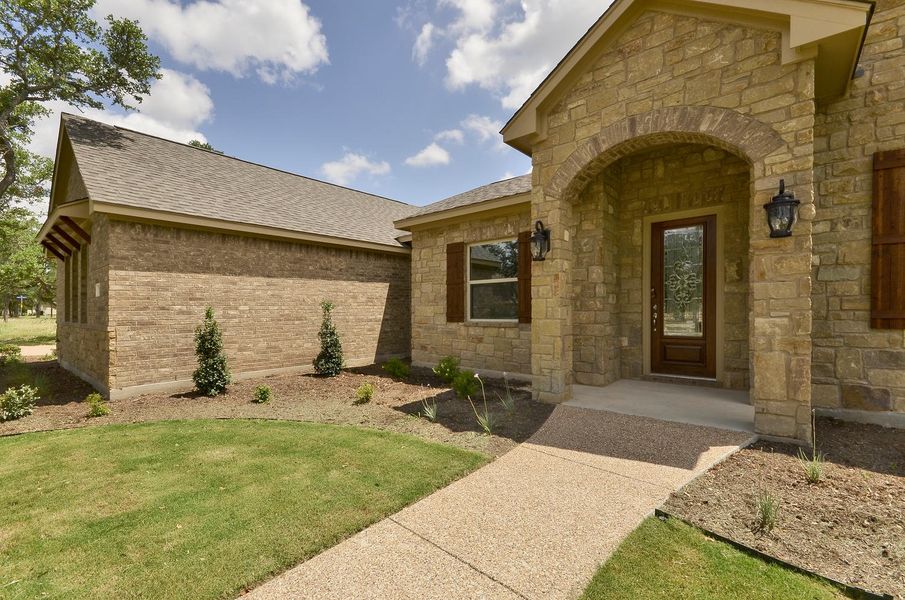 Representative exterior details of a home built from the Castell by Steve Klein Custom Builder in The Ranches at TerraVista, Victoria (Image 3).