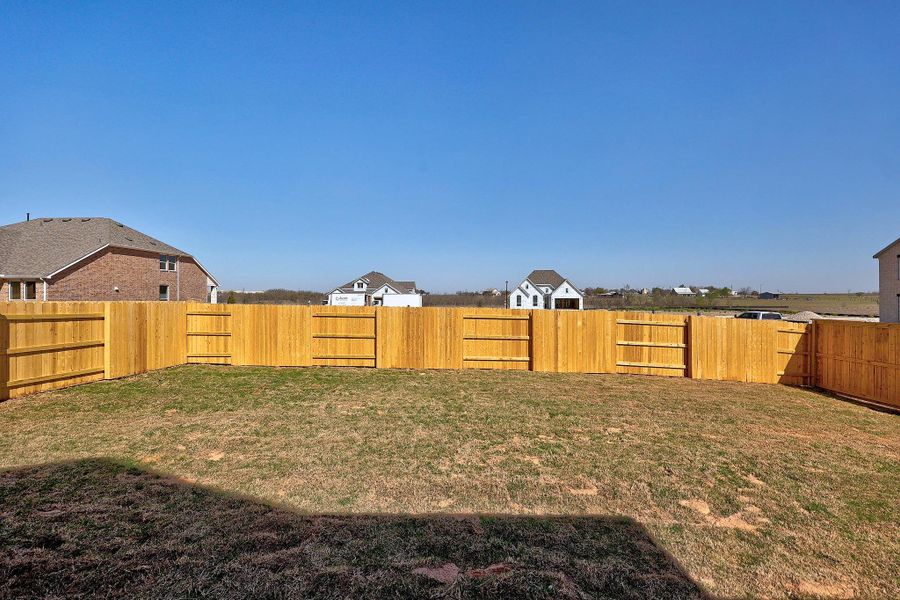 Exterior details and patio area of a home in Flora - 60', Hutto (Image 19).