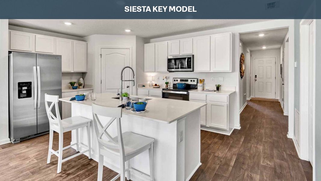 Representative furnished interior of a home built from the Siesta Key by D.R. Horton in Copes Landing, Jacksonville (Image 8). Representative furnished interior of a home built from the Siesta Key by D.R. Horton in Copes Landing, Jacksonville (Image 8).