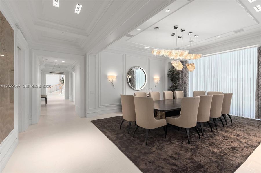 Furnished interior view inside a new home in , Sunny Isles Beach (Image 11).