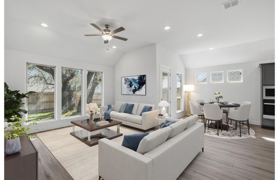 Furnished interior view inside a new home in Corley Farms, Boerne (Image 4).