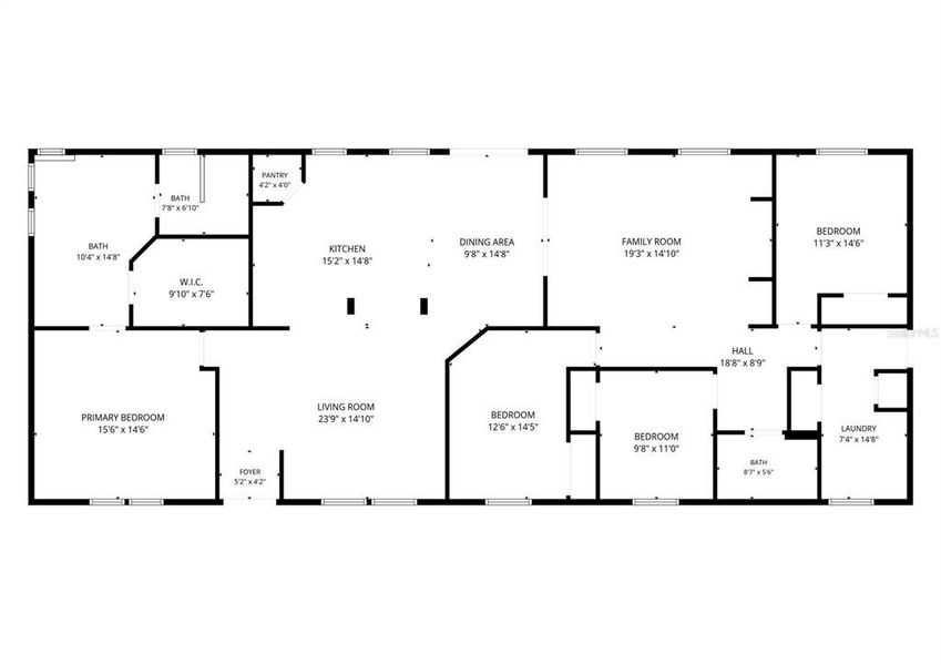 2D floor plan layout of this home in , Weeki Wachee, FL (Image 3). 2D floor plan layout of this home in , Weeki Wachee, FL (Image 3).