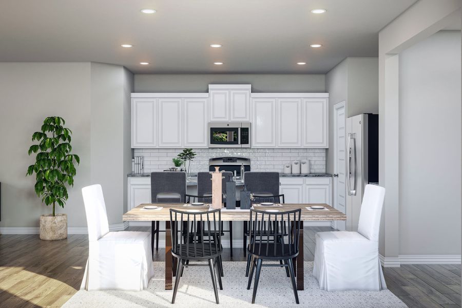 Representative furnished interior of a home built from the Blanco by Tri Pointe Homes in Mason Woods, Cypress (Image 9).