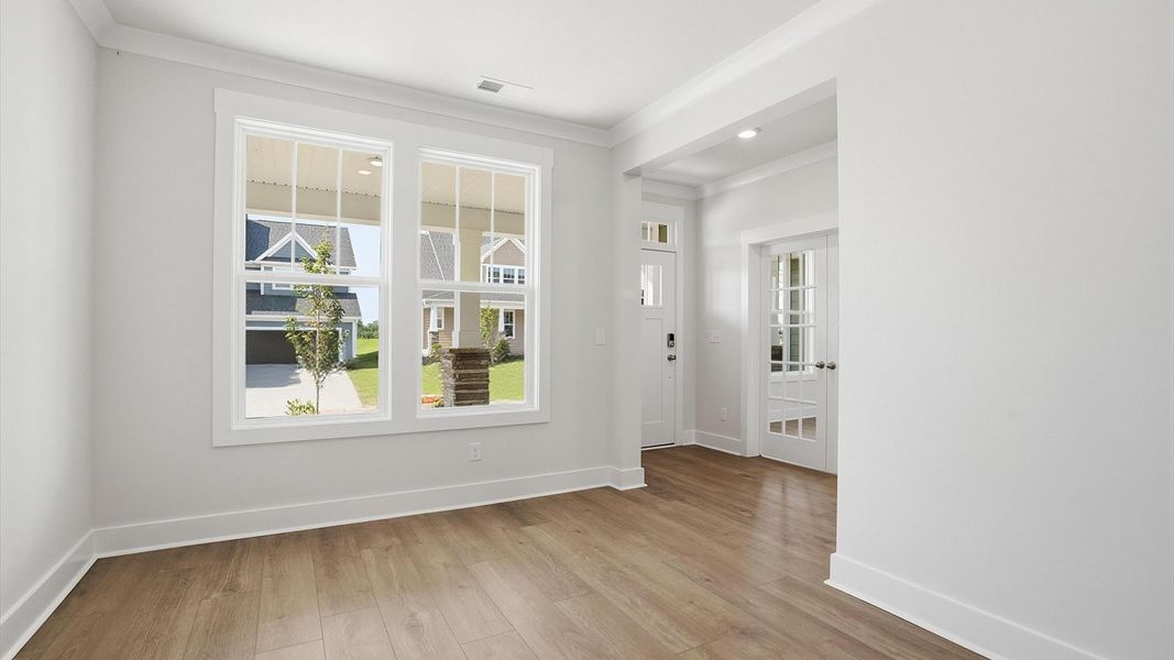 Memorable meals start in this exclusive dining space featuring elegant trim and natural light located in Woodruff, SC Memorable meals start in this exclusive dining space featuring elegant trim and natural light located in Woodruff, SC