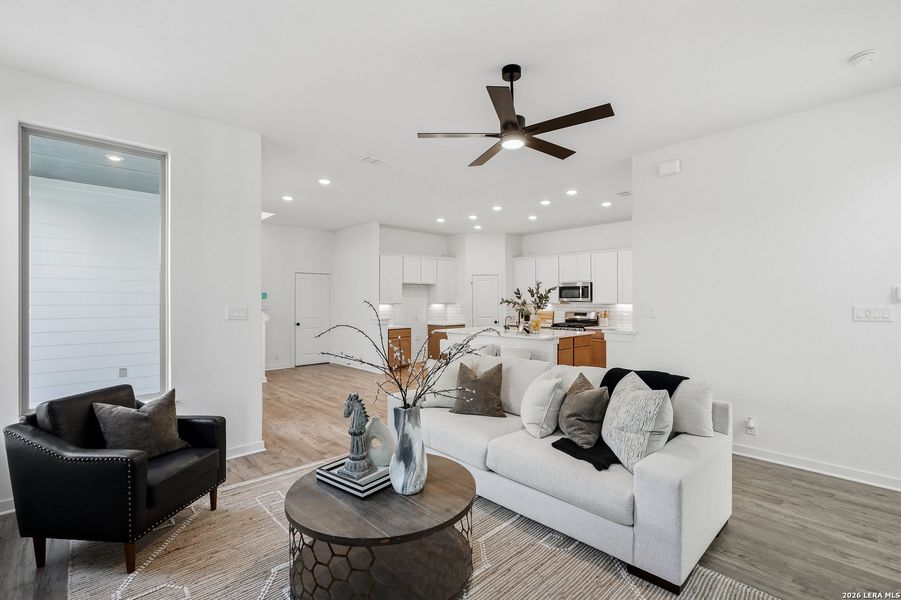 Furnished interior view inside a new home in The Crossvine, Schertz (Image 12).