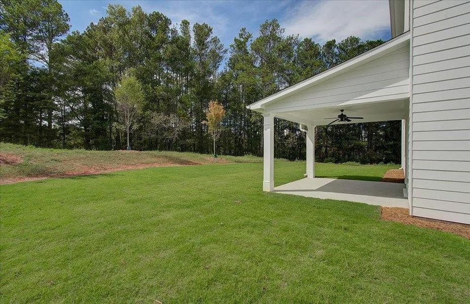 Exterior details and patio area of a home in Autumn Brook, Canton (Image 2).