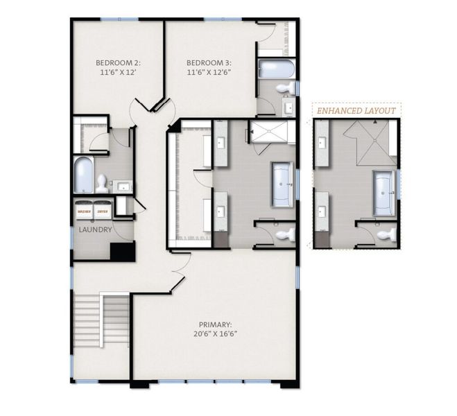 2D floor plan layout for the Iconic by Boulder Creek Brands LLC in Baseline, Broomfield, CO (Image 5). 2D floor plan layout for the Iconic by Boulder Creek Brands LLC in Baseline, Broomfield, CO (Image 5).