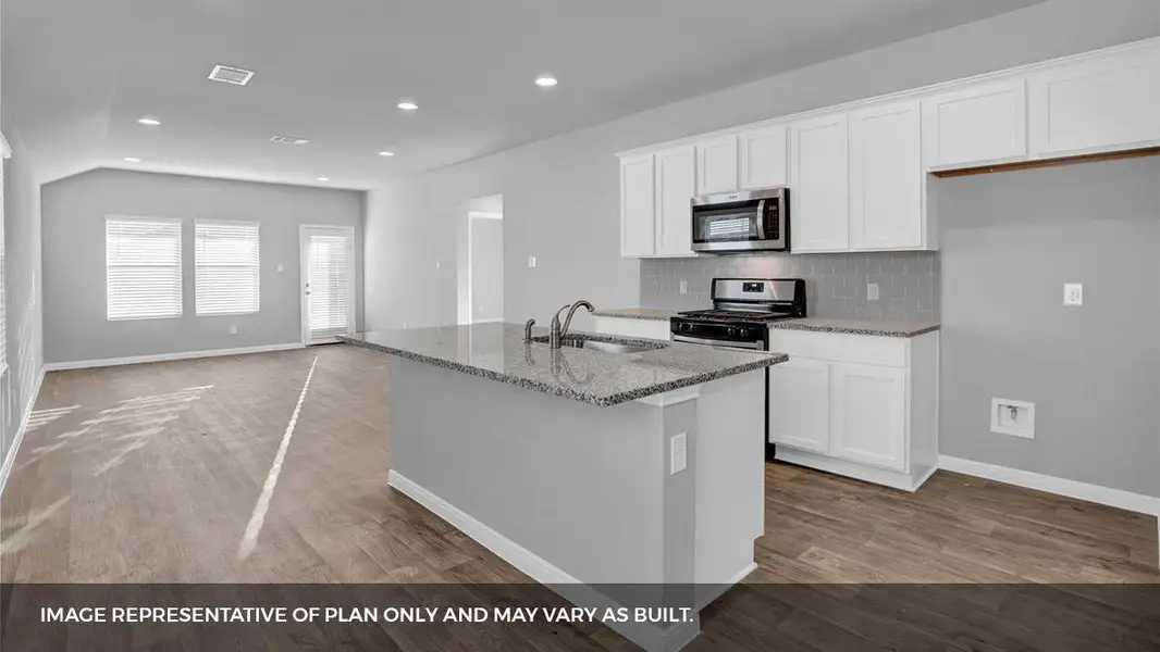 Furnished interior view inside a new home in Southgrove, Kyle (Image 3).