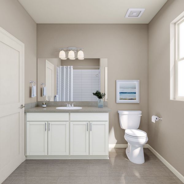 Representative furnished interior of a home built from the 3201 by Tri Pointe Homes in The Aurora Highlands, Aurora (Image 16).