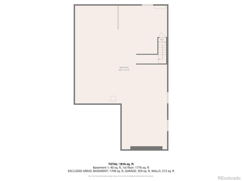 2D floor plan layout of this home in Harmony, Aurora, CO (Image 6).