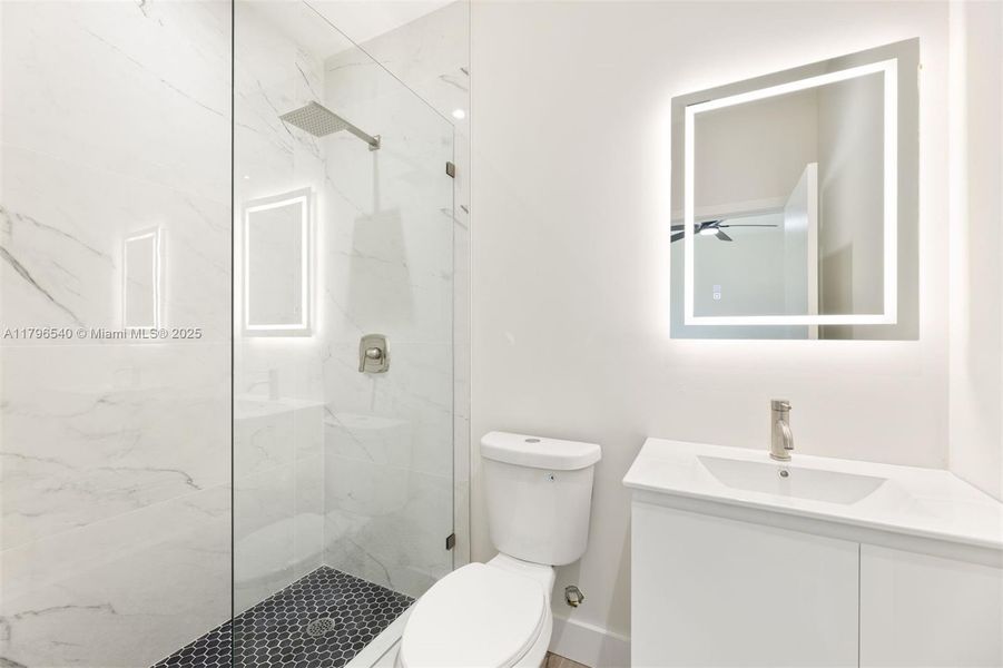 Furnished interior view inside a new home in , Miami (Image 9).