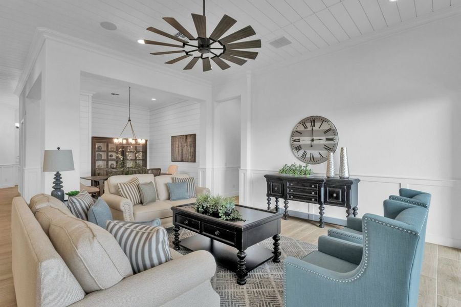 Representative furnished interior of a home built from the Residence Twelve by Blandford Homes in Earnhardt Ranch, Chandler (Image 8).