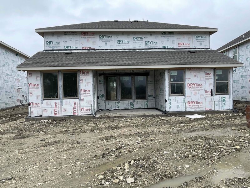 Covered Patio Construction Progress