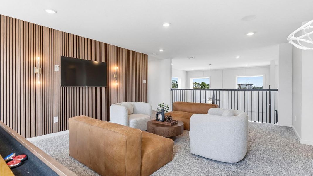 Representative furnished interior of a home built from the Chloe by D.R. Horton in Alexander 55' Homesites, Pearland (Image 16). Representative furnished interior of a home built from the Chloe by D.R. Horton in Alexander 55' Homesites, Pearland (Image 16).