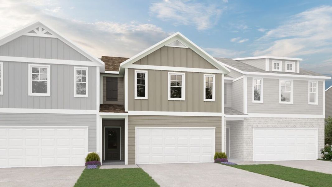 Representative exterior photo of a completed home built from the The Waldorf by Direct Residential Communities in Creekside Village Phase II, Lithonia, GA (Image 2). Representative exterior photo of a completed home built from the The Waldorf by Direct Residential Communities in Creekside Village Phase II, Lithonia, GA (Image 2).