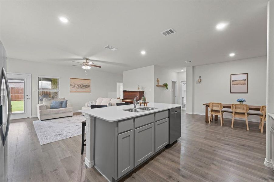 Furnished interior view inside a new home in , Aubrey (Image 9).