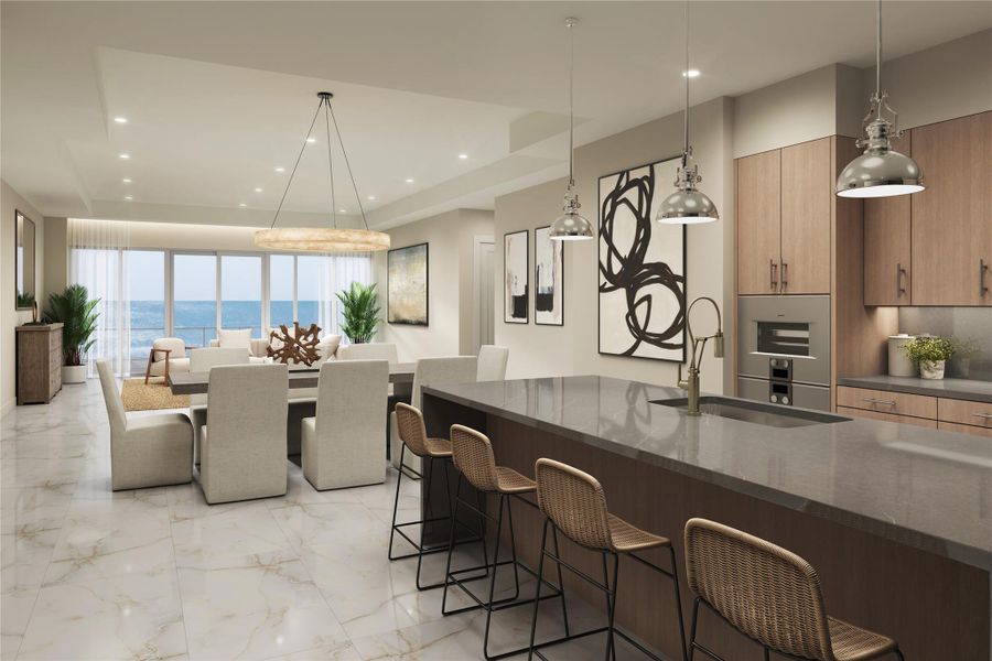 Furnished interior view inside a new home in , Galveston (Image 7). Furnished interior view inside a new home in , Galveston (Image 7).