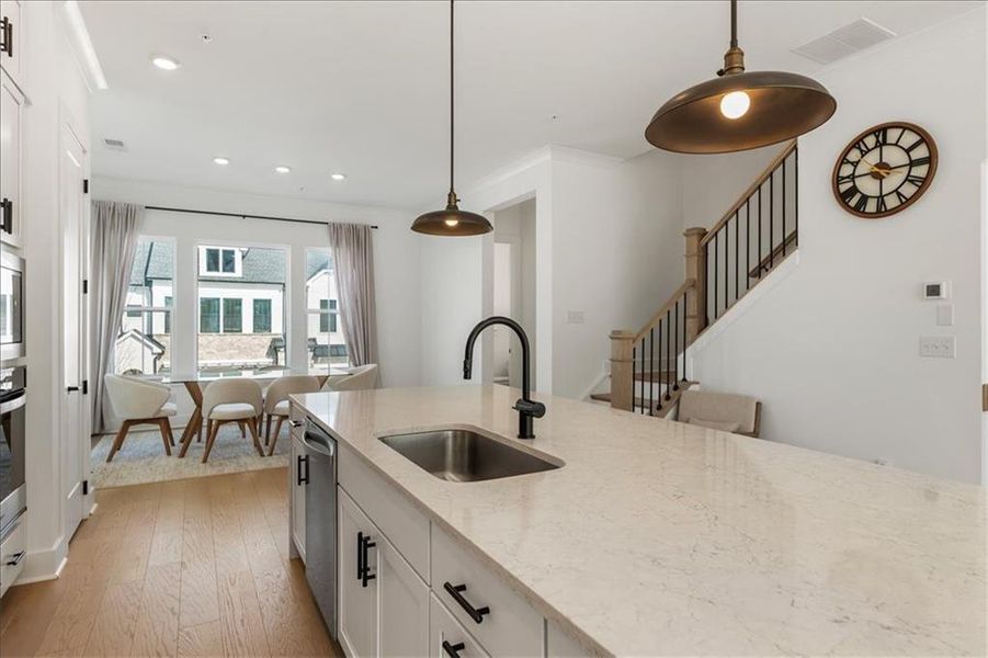 Furnished interior view inside a new home in , Alpharetta (Image 17). Furnished interior view inside a new home in , Alpharetta (Image 17).