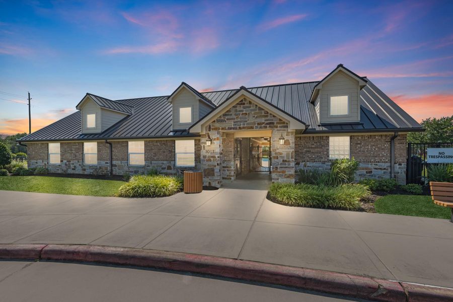 Front exterior of a new home in Morton Creek Ranch, Katy, TX, highlighting curb appeal (Image 20).