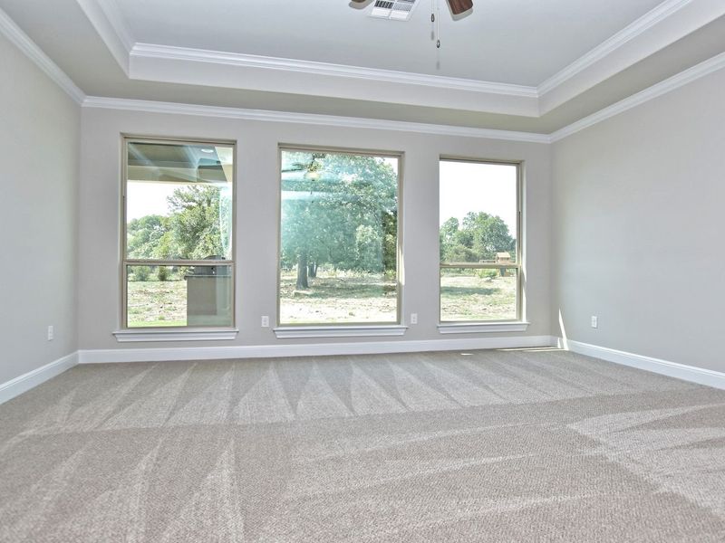 Representative unfurnished interior of a home built from the San Simeon I by Giddens Homes in Clearwater Ranch, Liberty Hill (Image 426).