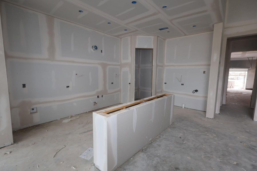 In-progress construction of a new home in Bridgeland Central: Emerald Heights - Enclave Collection, Cypress, TX (Image 4).