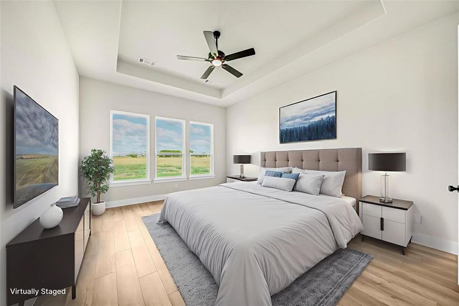 Furnished interior view inside a new home in Rocky Top, Krum (Image 8).