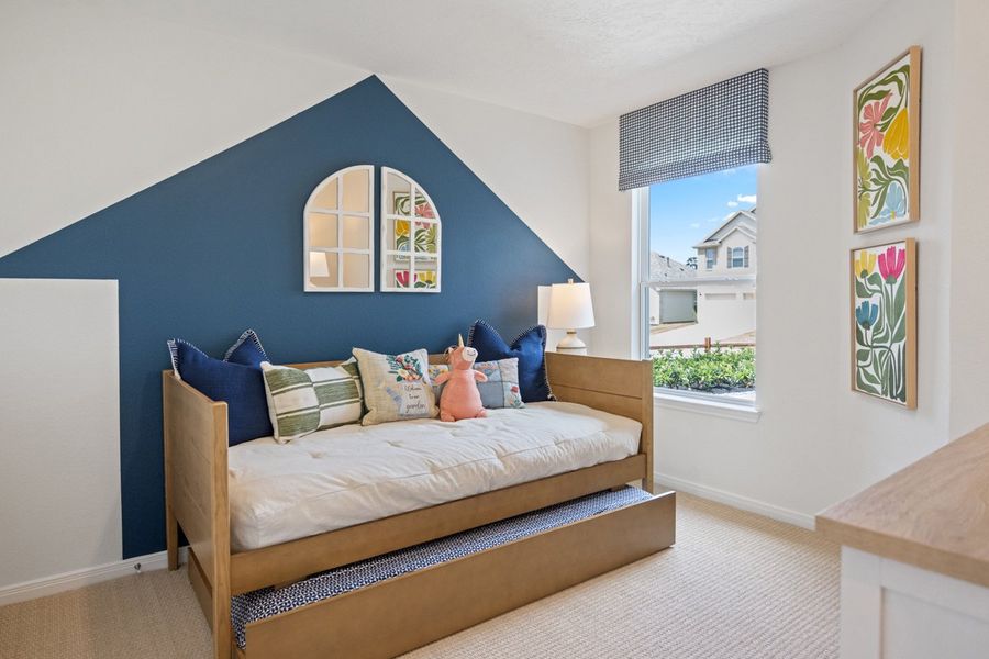 Representative furnished interior of a home built from the 1360 Modeled by KB Home in Sagecrest Trails, Conroe (Image 9).