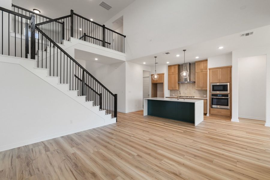 Furnished interior view inside a new home in Heritage, Dripping Springs (Image 14).