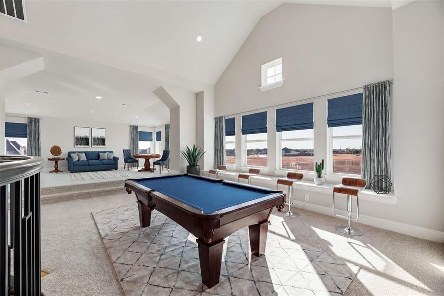 Furnished interior view inside a new home in Park Trails, Forney (Image 13).