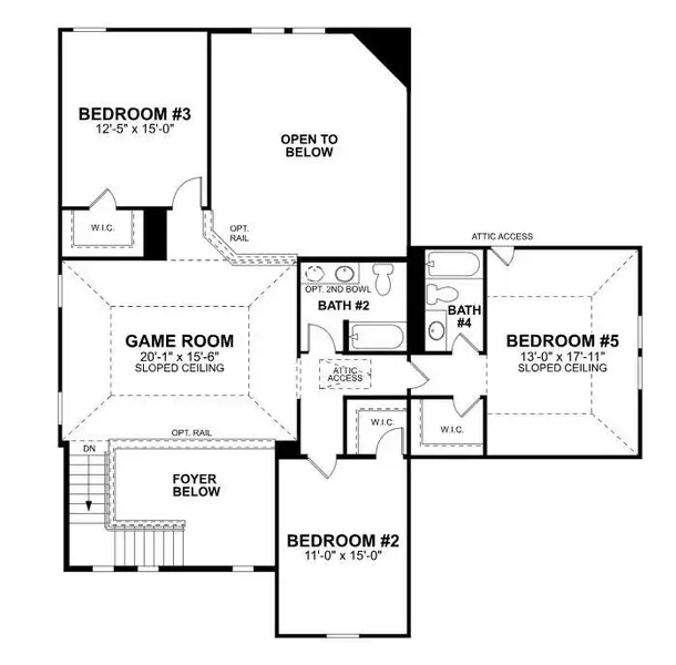 2D floor plan layout of this home in Lone Star Landing, Montgomery, TX (Image 4). 2D floor plan layout of this home in Lone Star Landing, Montgomery, TX (Image 4).