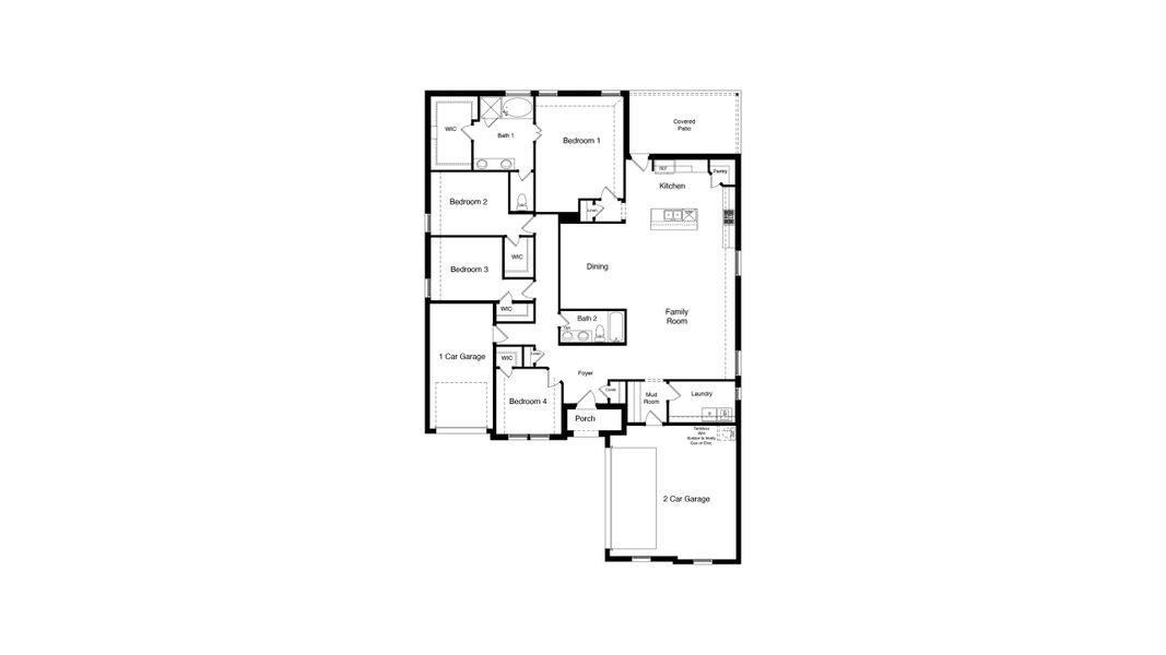 2D floor plan layout of this home in Lakeview Pointe, Grand Prairie, TX (Image 2). 2D floor plan layout of this home in Lakeview Pointe, Grand Prairie, TX (Image 2).