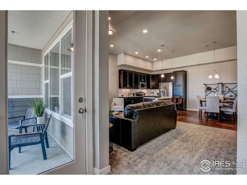 Furnished interior view inside a new home in The Lakes at Centerra - Discovery, Loveland (Image 9).