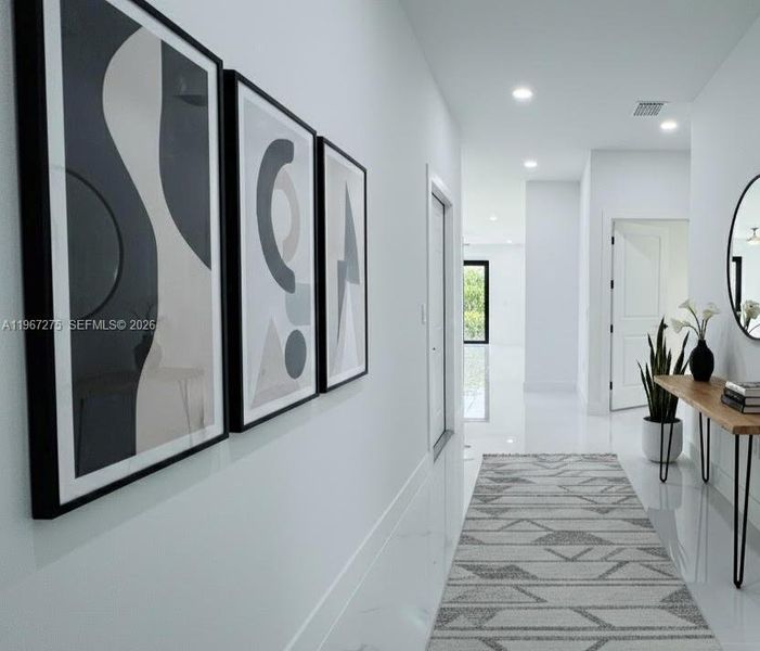 Furnished interior view inside a new home in , Lehigh Acres (Image 3).