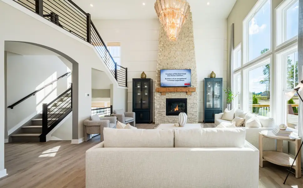 Representative furnished interior of a home built from the Grandin by Fischer Homes in The Dunes at Sandbar, Santa Rosa Beach (Image 9).