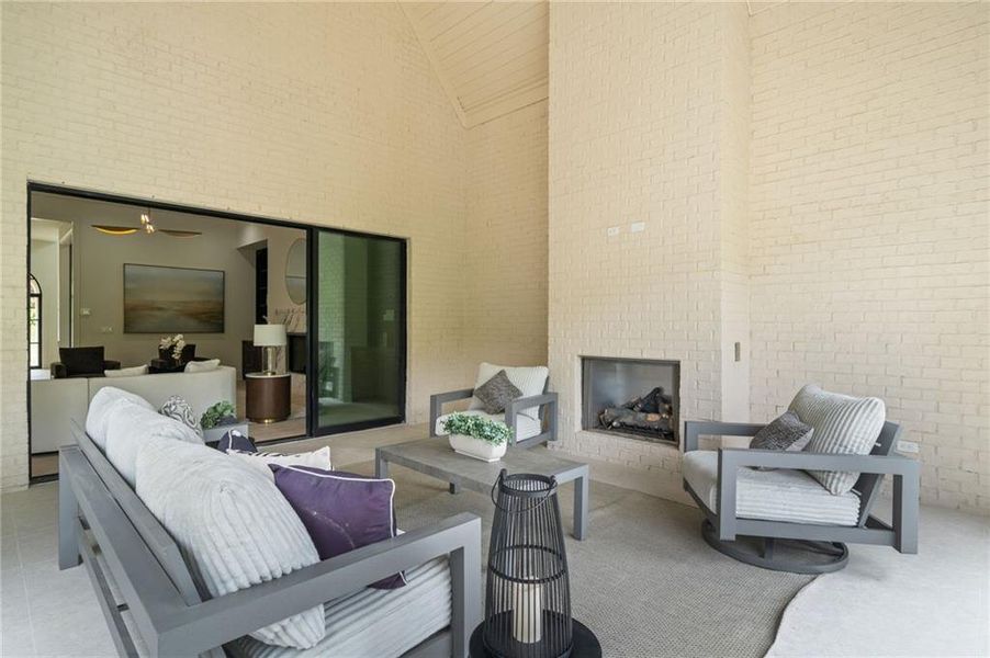 Exterior details and patio area of a home in , Atlanta (Image 3).