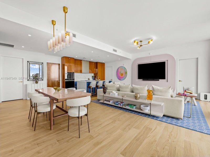 Furnished interior view inside a new home in Mr. C Residences, Miami (Image 16).