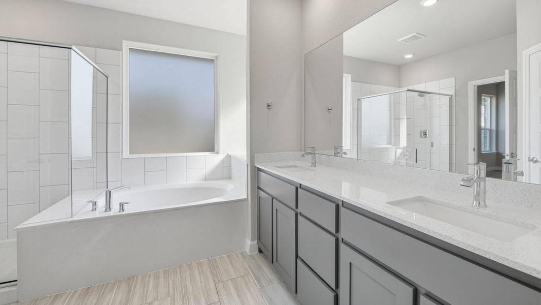 Furnished interior view inside a new home in Treeline, Justin (Image 15). Furnished interior view inside a new home in Treeline, Justin (Image 15).