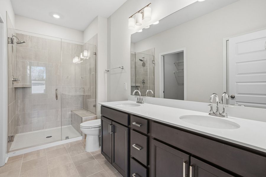 Furnished interior view inside a new home in Ovation at Sweetbrier, Durham (Image 8).