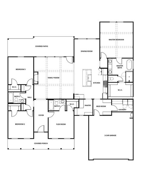 2D floor plan layout of this home in , Magnolia, TX (Image 4).