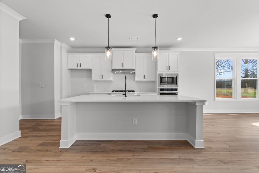 Furnished interior view inside a new home in Rosewood Lake Preserve, Hoschton (Image 7).
