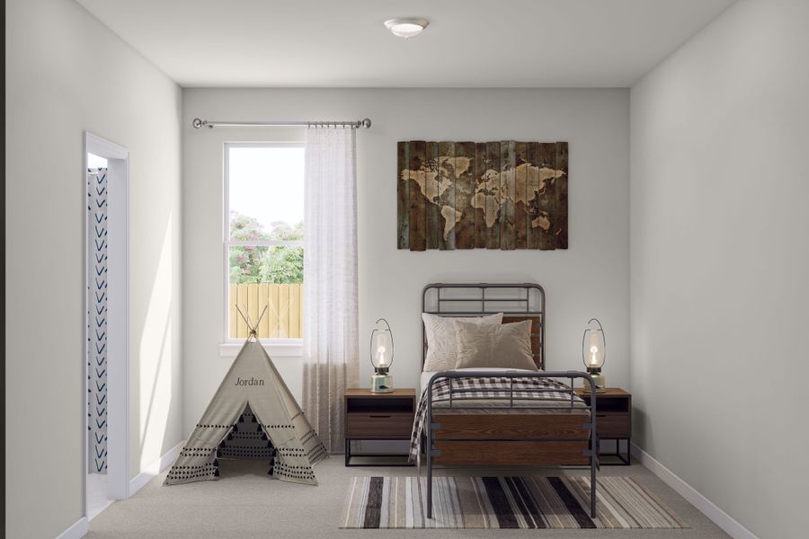 Furnished interior view inside a new home in Lagos Reserve, Manor (Image 14).