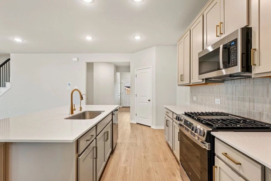 Furnished interior view inside a new home in The Cottages at Lariat, Liberty Hill (Image 13).