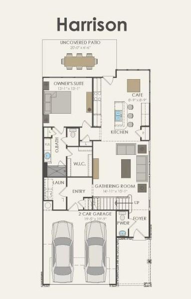 Pulte Homes, Harrison/Q floor plan