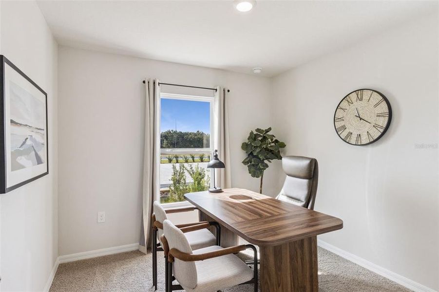 Furnished interior view inside a new home in Magnolia Pointe, Umatilla (Image 25).