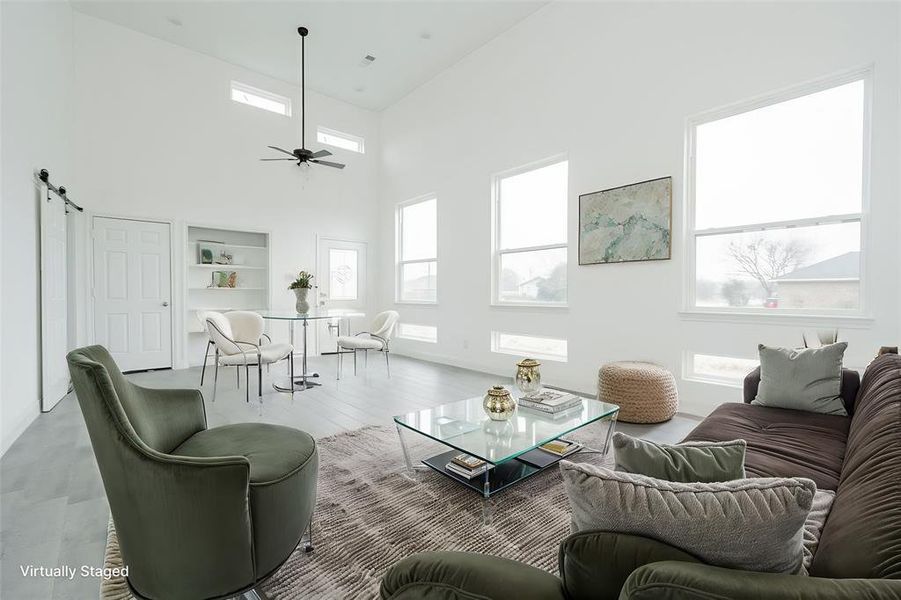 Furnished interior view inside a new home in , Gun Barrel City (Image 5). Furnished interior view inside a new home in , Gun Barrel City (Image 5).