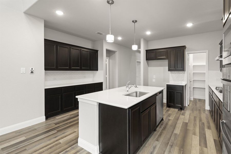 Furnished interior view inside a new home in The Reserve at Spiritas Ranch, Little Elm (Image 6). Furnished interior view inside a new home in The Reserve at Spiritas Ranch, Little Elm (Image 6).
