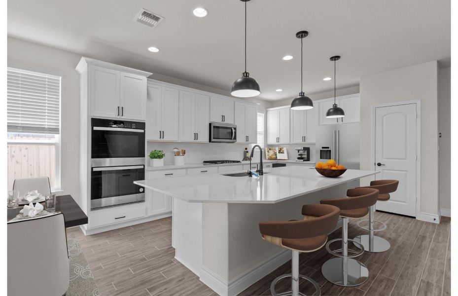 Representative furnished interior of a home built from the Caldwell by Pulte Homes in Bison Ridge, San Antonio (Image 17).